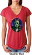 Ladies Frankenstein Tee Frankie Boy Tri Blend V-neck