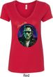 Ladies Frankenstein Tee Frankie Boy V-neck Shirt