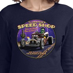 Ladies Frankenstein Tee Frankie's Speed Shop Long Sleeve