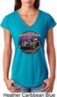 Ladies Frankenstein Tee Frankie's Speed Shop Tri Blend V-neck