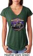 Ladies Frankenstein Tee Frankie's Speed Shop Tri Blend V-neck