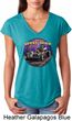 Ladies Frankenstein Tee Frankie's Speed Shop Tri Blend V-neck
