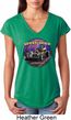 Ladies Frankenstein Tee Frankie's Speed Shop Tri Blend V-neck