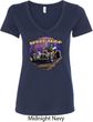 Ladies Frankenstein Tee Frankie's Speed Shop V-neck Shirt