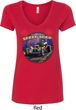 Ladies Frankenstein Tee Frankie's Speed Shop V-neck Shirt