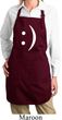 Ladies Funny Apron Smiley Chat Face Full Length Apron with Pockets