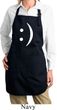 Ladies Funny Apron Smiley Chat Face Full Length Apron with Pockets