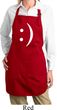 Ladies Funny Apron Smiley Chat Face Full Length Apron with Pockets
