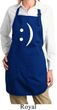 Ladies Funny Apron Smiley Chat Face Full Length Apron with Pockets