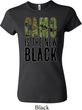 Ladies Funny Shirt Camo is the New Black Crewneck Tee T-Shirt