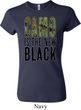 Ladies Funny Shirt Camo is the New Black Crewneck Tee T-Shirt