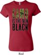 Ladies Funny Shirt Camo is the New Black Crewneck Tee T-Shirt