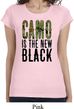 Ladies Funny Shirt Camo is the New Black Longer Length Tee T-Shirt