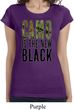 Ladies Funny Shirt Camo is the New Black Longer Length Tee T-Shirt