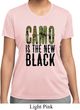 Ladies Funny Shirt Camo is the New Black Moisture Wicking Tee T-Shirt