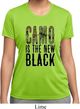 Ladies Funny Shirt Camo is the New Black Moisture Wicking Tee T-Shirt
