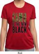 Ladies Funny Shirt Camo is the New Black Moisture Wicking Tee T-Shirt