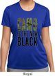 Ladies Funny Shirt Camo is the New Black Moisture Wicking Tee T-Shirt