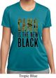 Ladies Funny Shirt Camo is the New Black Moisture Wicking Tee T-Shirt