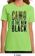 Ladies Funny Shirt Camo is the New Black Organic Tee T-Shirt