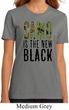 Ladies Funny Shirt Camo is the New Black Organic Tee T-Shirt