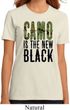 Ladies Funny Shirt Camo is the New Black Organic Tee T-Shirt