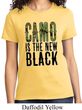 Ladies Funny Shirt Camo is the New Black Tee T-Shirt
