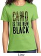 Ladies Funny Shirt Camo is the New Black Tee T-Shirt