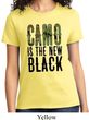 Ladies Funny Shirt Camo is the New Black Tee T-Shirt