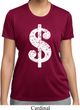Ladies Funny Shirt Distressed Dollar Sign Moisture Wicking Tee T-Shirt