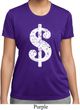Ladies Funny Shirt Distressed Dollar Sign Moisture Wicking Tee T-Shirt