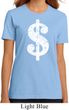 Ladies Funny Shirt Distressed Dollar Sign Organic Tee T-Shirt