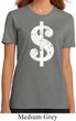 Ladies Funny Shirt Distressed Dollar Sign Organic Tee T-Shirt