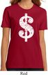 Ladies Funny Shirt Distressed Dollar Sign Organic Tee T-Shirt