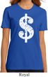 Ladies Funny Shirt Distressed Dollar Sign Organic Tee T-Shirt