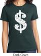 Ladies Funny Shirt Distressed Dollar Sign Tee T-Shirt