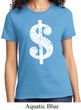 Ladies Funny Shirt Distressed Dollar Sign Tee T-Shirt