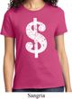 Ladies Funny Shirt Distressed Dollar Sign Tee T-Shirt
