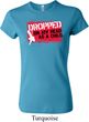 Ladies Funny Shirt Dropped On My Head Crewneck Tee T-Shirt