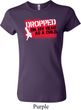 Ladies Funny Shirt Dropped On My Head Crewneck Tee T-Shirt