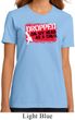 Ladies Funny Shirt Dropped On My Head Organic Tee T-Shirt