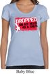 Ladies Funny Shirt Dropped On My Head Scoop Neck Tee T-Shirt