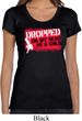 Ladies Funny Shirt Dropped On My Head Scoop Neck Tee T-Shirt