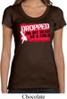 Ladies Funny Shirt Dropped On My Head Scoop Neck Tee T-Shirt