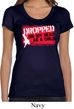 Ladies Funny Shirt Dropped On My Head Scoop Neck Tee T-Shirt
