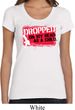 Ladies Funny Shirt Dropped On My Head Scoop Neck Tee T-Shirt