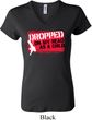 Ladies Funny Shirt Dropped On My Head V-neck Tee T-Shirt