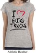 Ladies Funny Shirt I Love Big Trucks Longer Length Tee T-Shirt