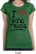 Ladies Funny Shirt I Love Big Trucks Longer Length Tee T-Shirt