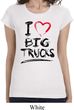 Ladies Funny Shirt I Love Big Trucks Longer Length Tee T-Shirt